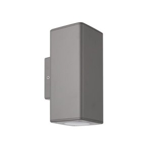 AD Luminaire - Wall Mount Spot Square-2XGU10/IP65/Grey Outdoor Luminaires